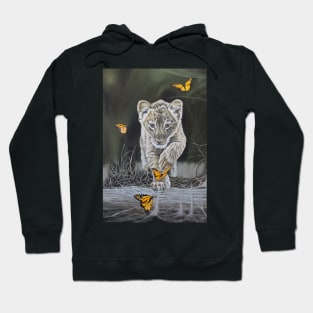 Baby leopard and butterflies Hoodie